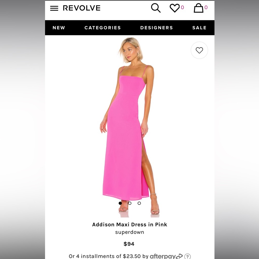 Revolve Addison Maxi Dress in Pink